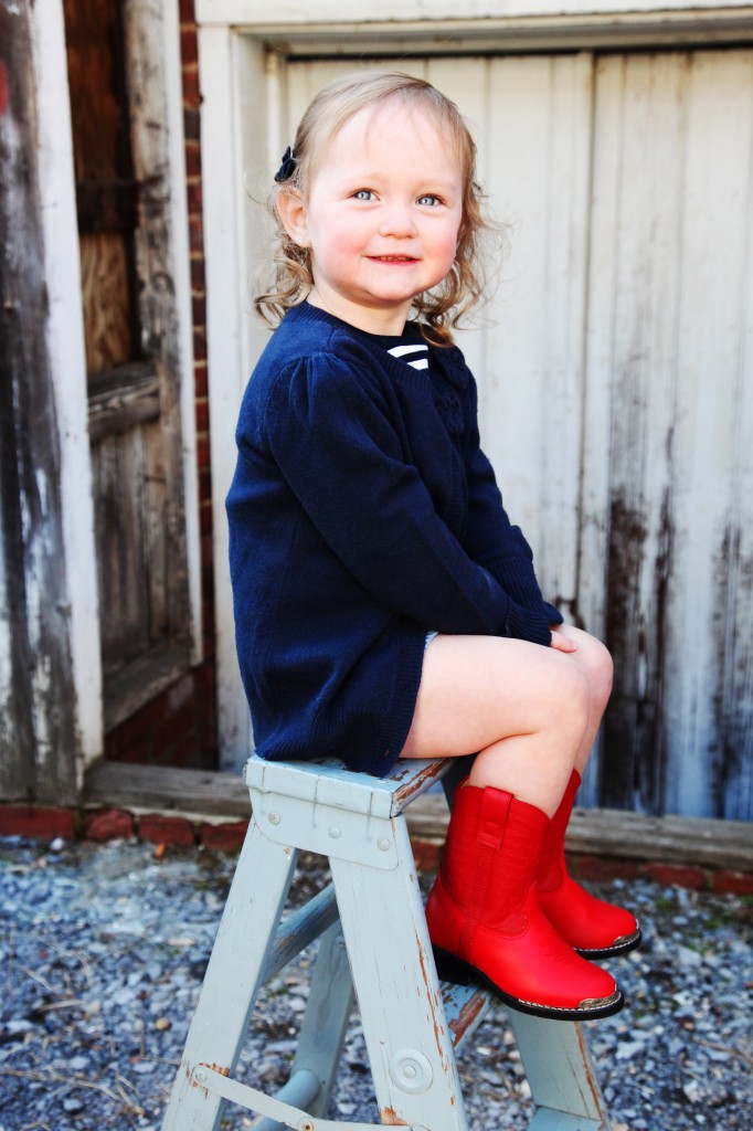 toddler red cowboy boots, toddler photography ideas