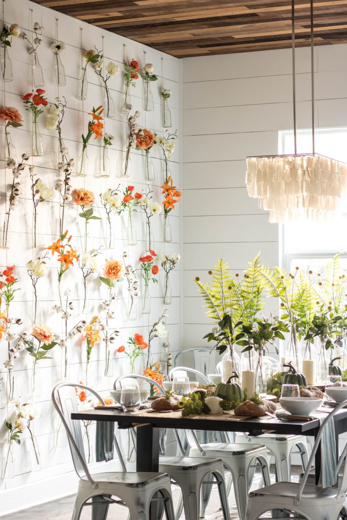DIY Faux Flower Wall by Jessica Matos on the Mohawk Home blog