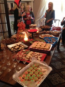 Cookie party, cookies, christmas party, paula deen, pumpkin bars