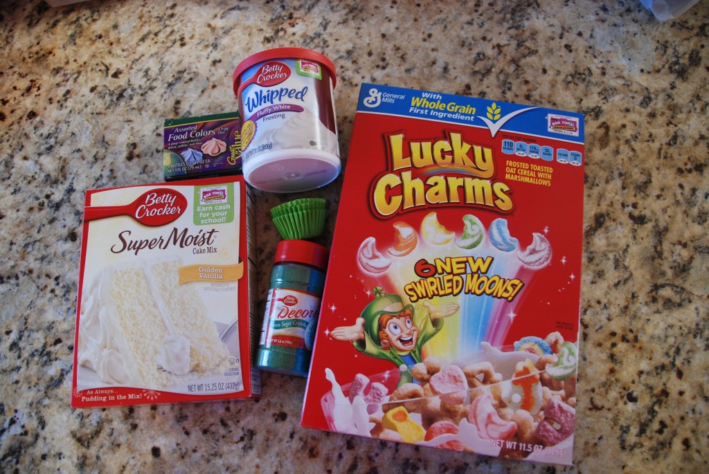 Lucky Charm Cupcake Ingredients