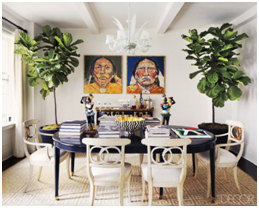 Indoor trees, Mohawk Home, decor, dining room