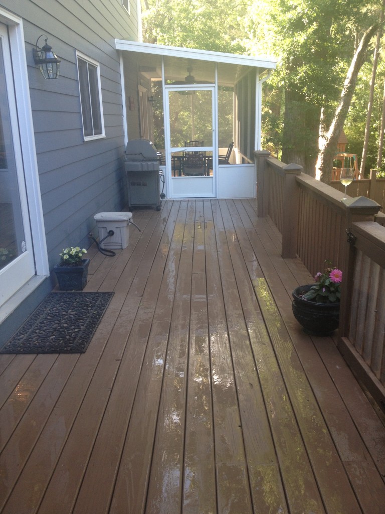 DIY deck stain, deck stain cabin brown sherwin williams, cabin brown stain,