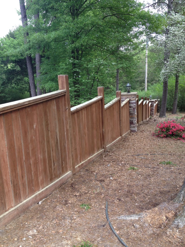 Fence DIY, Fence stain, fence before and after