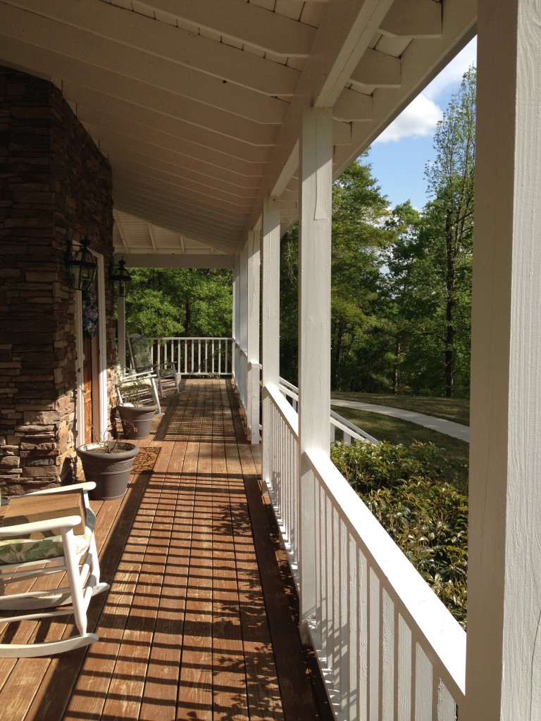 Front porch before and afters