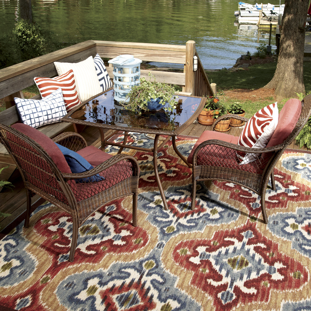 Mystic Ikat Outdoor Rug 11737 490, outdoor rug, uv rug, ikat rug, amazon rug