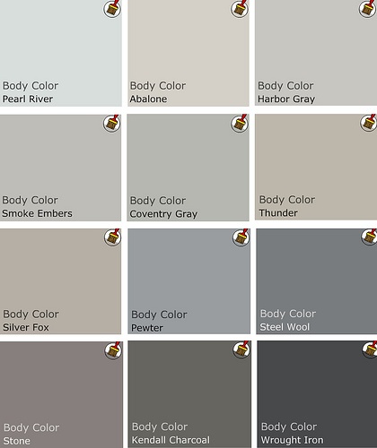 Color Showcase, Gray Design, paint swatches, Paint, Behr, Gray, Grey
