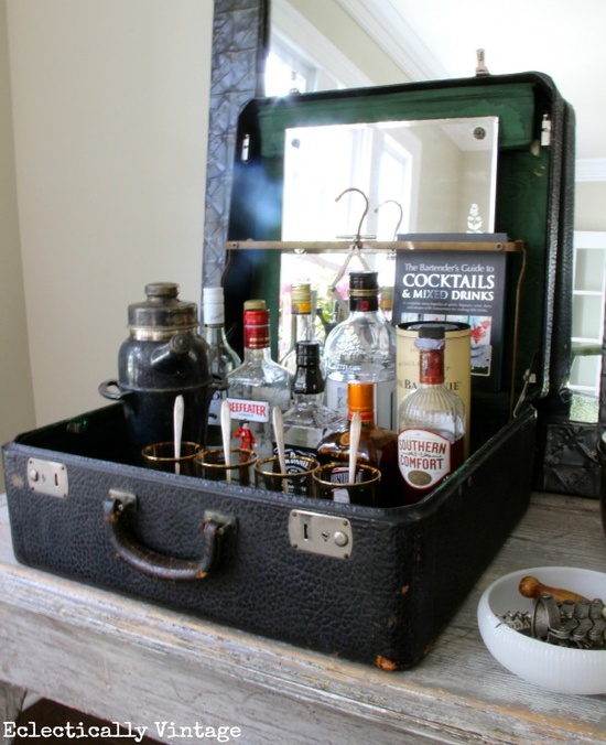 Upcycling balcony garden.Upcycle decore, recycle decor, repurpose, thrift store finds, decore makeover, upcycle old suitcase, vintage luggage