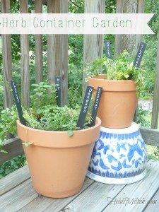 DIY herb garden, container herb garden, how-to, fresh herbs, Pinterest inspiration, Weekend Project