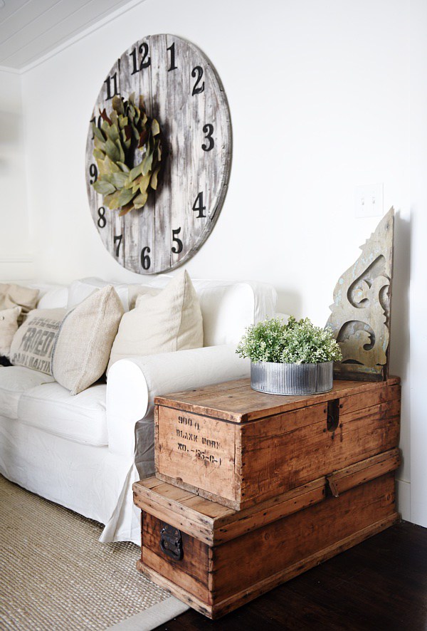 White Farmhouse Living Room