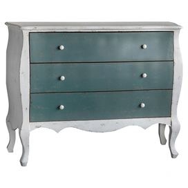 Teal Decor, Teal Design Ideas, Teal Accessories, How to Pair Teal, Teal Furniture, Joss & Main Teal Chest, French-Regency Chest Drawers