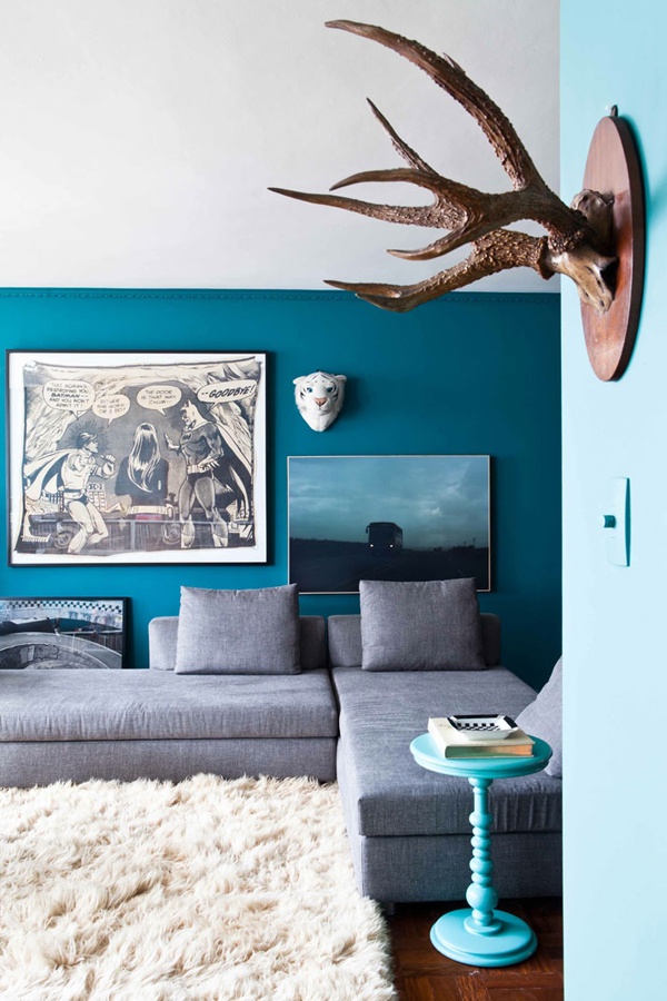 Teal Decor, Teal Design Ideas, Teal Walls, How to Pair Teal, Teal and Grey, Teal and Gray
