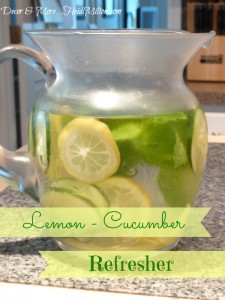 summer recipes, refreshing summer drinks, lemon cucumber water