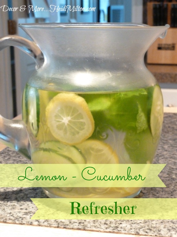 summer recipes, refreshing summer drinks, lemon cucumber water