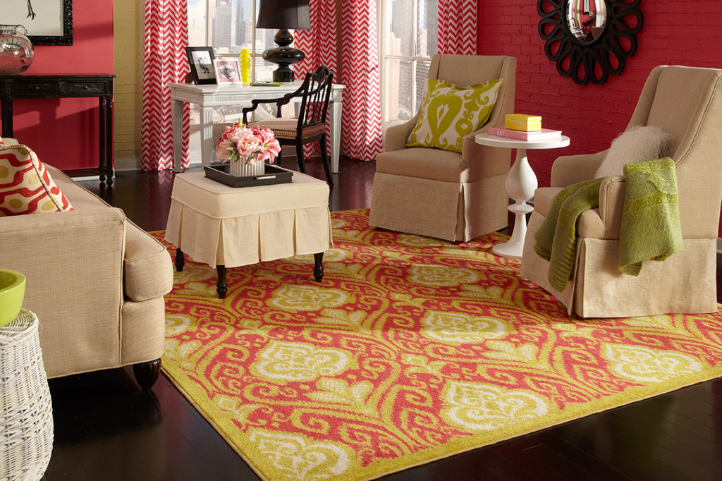 pink damask area rug, target rug, elegant ikat