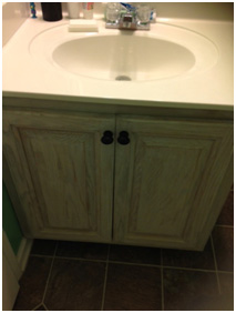 Easy DIY project for any level, Milk Paint distressing craft, How To, DIY, Before & After, Painted Cabinets