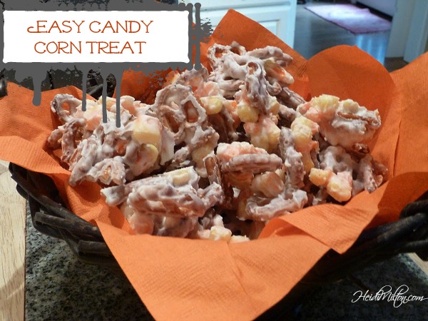 candy corn treat, Fall sweets, easy recipe, no-bake, Halloween treat