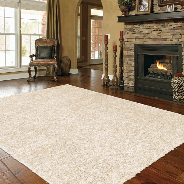 American Rug Craftsmen Malibu Shimmer Shag Pearl 