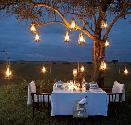 great outdoor lighting, great lighting for Daylight savings, romantic lighting