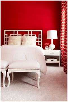 mlinteriordesign.com, Reds, Color Showcase, Bold Color, Red Decor, Bedroom Style