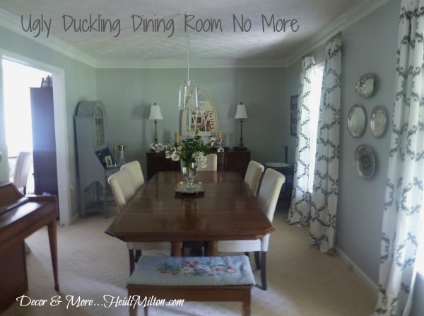 DINING-R - - Decore & More - design on a budget - before & after - dining room makeover - Mohawk Homescapes