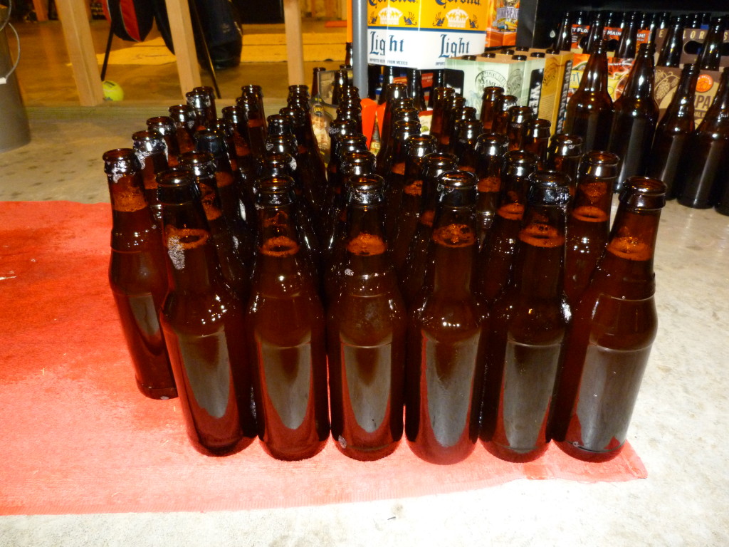 beer bottles, bottle caps, cap bottles, beer brewing, cream ale, home brewing, homebrewed beer, glass bottles, 