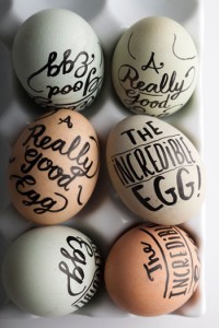 handwritten eggs - Easter Egg dying - DIY - Crafts - Mohawk Homescapes