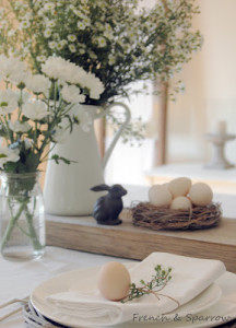 French & Sparrow - Easter Table Setting - Easter ideas - Tablescaping - Mohawk Homescapes