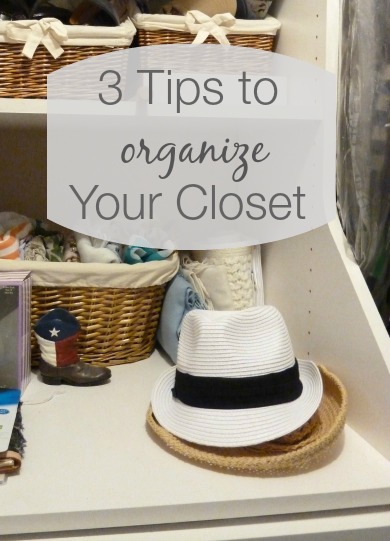 3 tips to organize - organize closet - Mohawk Homescapes - Heidi Milton - how-to