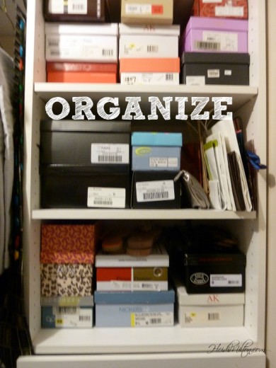 closet organize - 3 tips to organize - organize closet - Mohawk Homescapes - Heidi Milton - how-to