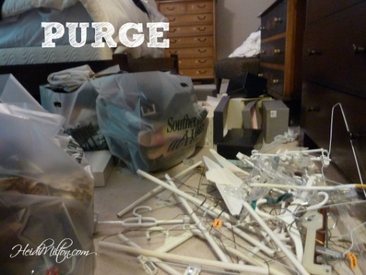 closet purge - 3 tips to organize - organize closet - Mohawk Homescapes - Heidi Milton - how-to