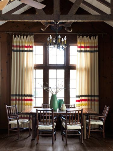 Unique blanket Drapes - Inspiring Window Treatments - Mohawk Homescapes - Heidi Milton - DIY