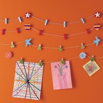 Clips - Hanging - Art - Work - Kids - Walls - Home - Decor - Mohawk Homescapes - Houzz.com