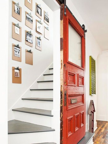 Creativity - Art - Display - Pictures - Door - Mohawk Homescapes - theinspiredroom.net