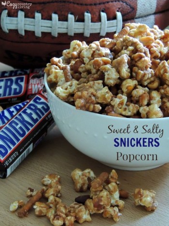 Food - Tailgate - Popcorn - Snickers - Home - Game - Day - Appetizer - Mohawk Homescapes - cozycountryliving.com