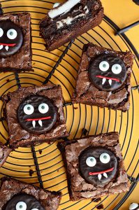 Vampire brownies for Halloween