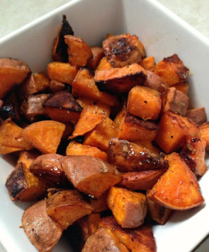 Coconut oil & Honey Roasted Sweet Potatoes, Taylor Made