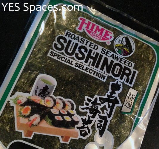 Make Your Own Sushi - Yes Spaces - Sushi seaweed - Mohawk Homescapes - How To