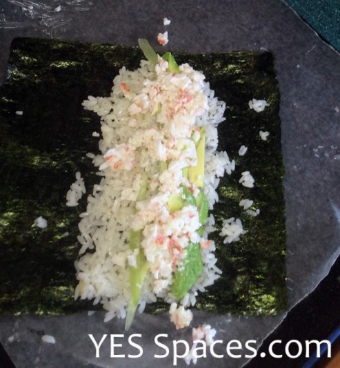 Make Your Own Sushi - Yes Spaces - Sushi rolls - Mohawk Homescapes - How To