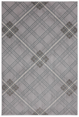 Plaid American Rug Craftsmen Rug in Shadow