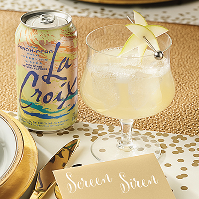 www.lacroixwater.com - Oscars Party - Party theme - mocktail recipe - bubbly
