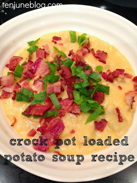 Loaded potato soup - tenjuneblog.com - Soups & Stews - Winter Meals - Heidi Milton - Mohawk Homescapes