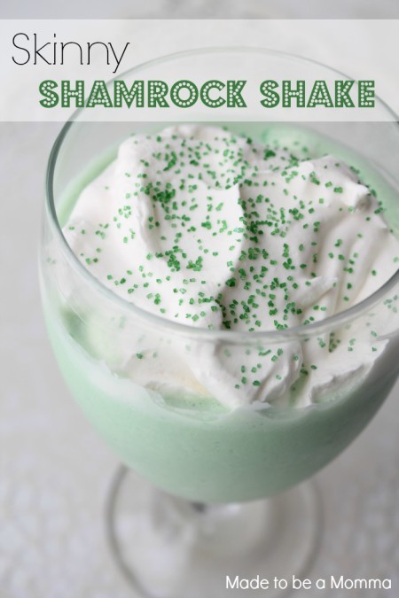 Skinny-Shamrock-Shake - madetobeamomma.com - Treats & Sweets to Celebrate St. Paddy’s - Mohawk Homescapes