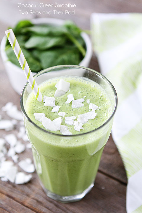 Two Peas and Their Pod - Green Smoothie - Coconut Green Smoothie - How-to tips