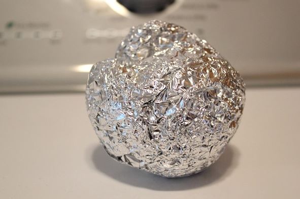 aluminum foil ball
