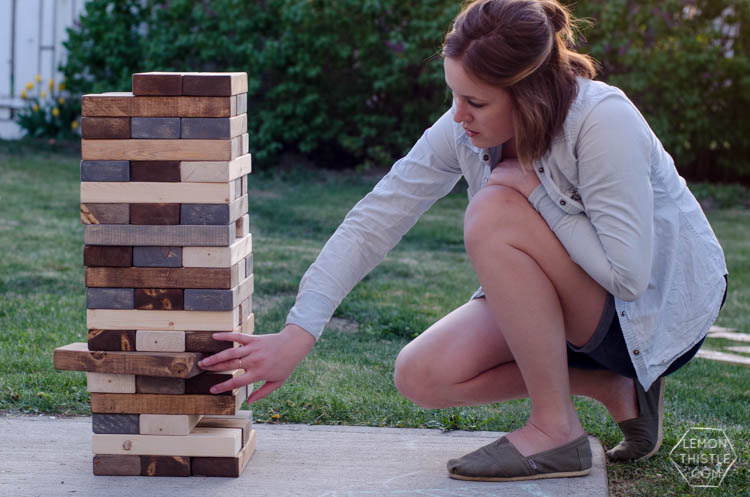 DIY Yard Games- Jenga- Mohawk Home