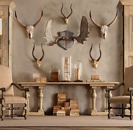 Displaying collections - cluster collectibles on wall - restorationhardware.com - Mohawk Homescapes