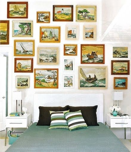 Displaying collections - cluster collectibles on wall - completely-coastal.com - Mohawk Homescapes