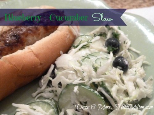 heidimilton.com - savory fruit dishes - Mohawk Homescapes - blackberry cucumber slaw