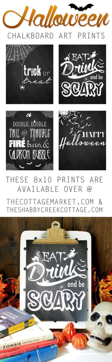 Shabby Creek Cottage spooky chic - halloween - non-scary decor - mohawk homescapes