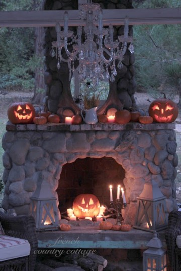 French Country Cottage - spooky chic - halloween - non-scary decor - mohawk homescapes